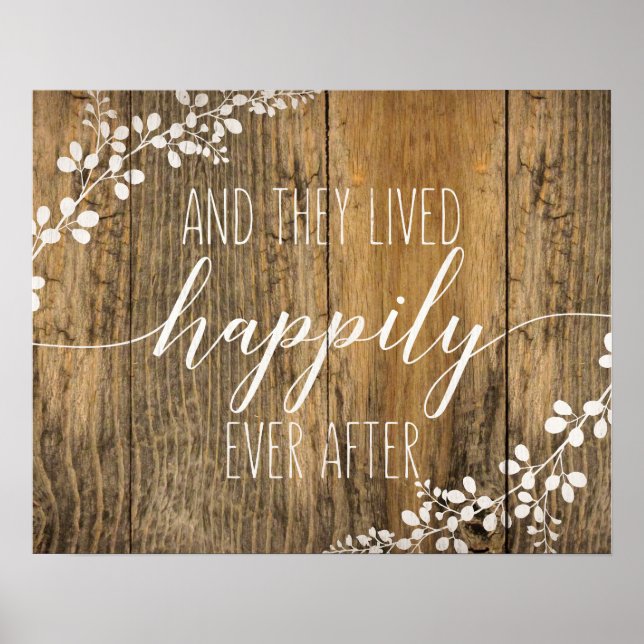 Happily Ever After Wedding & Home Sign (Front)