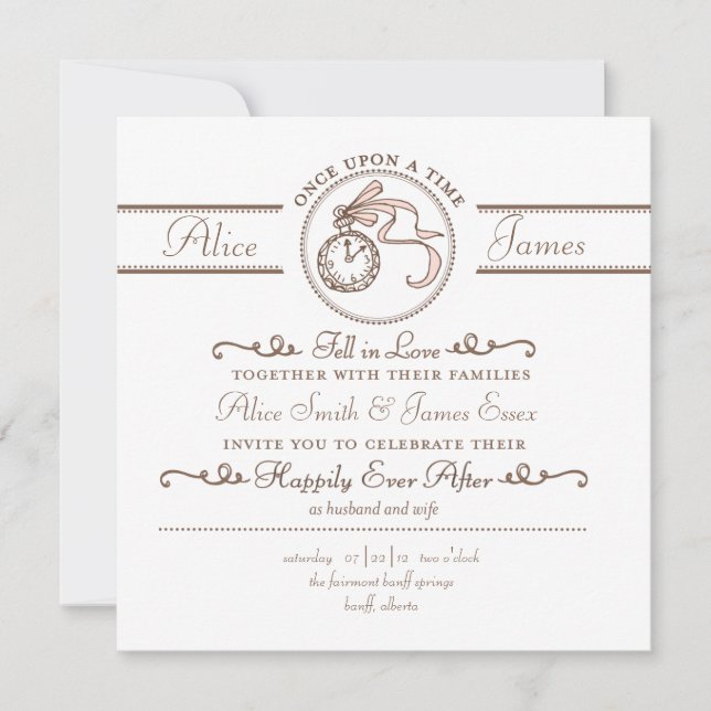 Happily Ever After Wedding Invitation (Front)