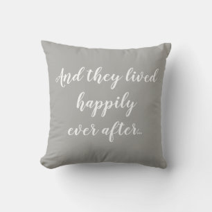 Happily Ever After Wedding Pillow