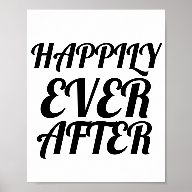 HAPPILY EVER AFTER WEDDING POSTERS (Front)