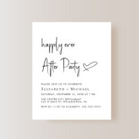 Happily Ever After Wedding Reception Invitation