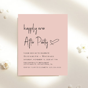 Happily Ever After Wedding Reception Invitation