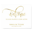 Happily Ever After  Wedding Welcome Sign