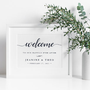Happily Ever After   Wedding Welcome Sign