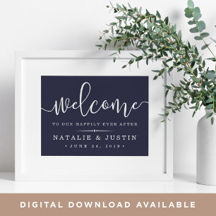Happily Ever After   Wedding Welcome Sign