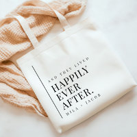 Happily Ever After Wedding Welcome Tote Bag