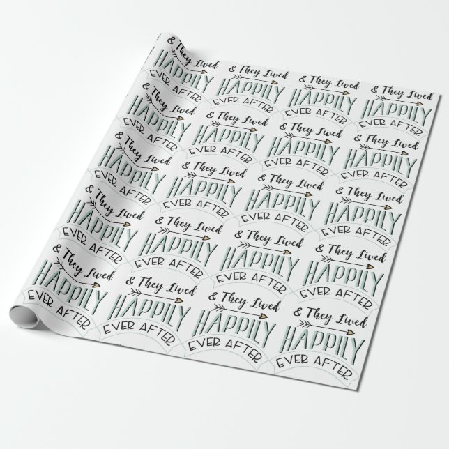 Happily Ever After Wrapping Paper (Unrolled)