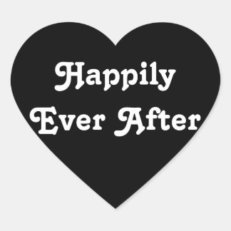 Happily Ever  - Simple Heart For Wedding Reception Heart Sticker
