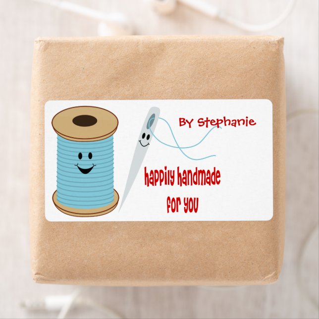 Happily Handmade Sewing Label (Insitu)