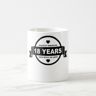 Happily Married 18 Years Coffee Mug