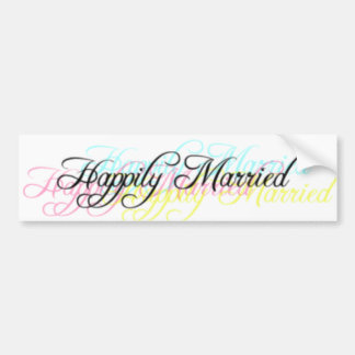 Happily Married Bumper Sticker