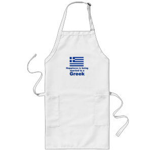 Happily Married Greek Long Apron