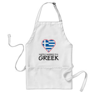 Happily Married Greek Standard Apron