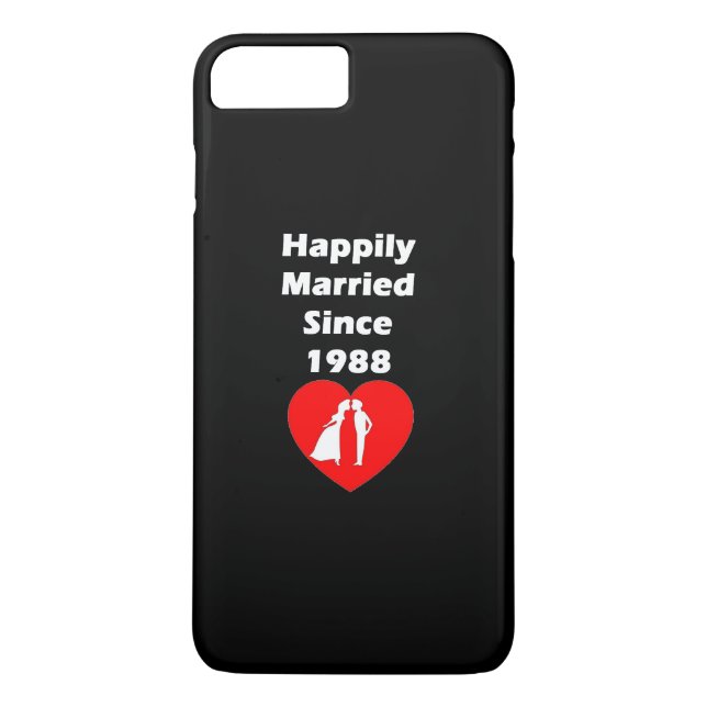 Happily Married Since 1988 Case-Mate iPhone Case (Back)