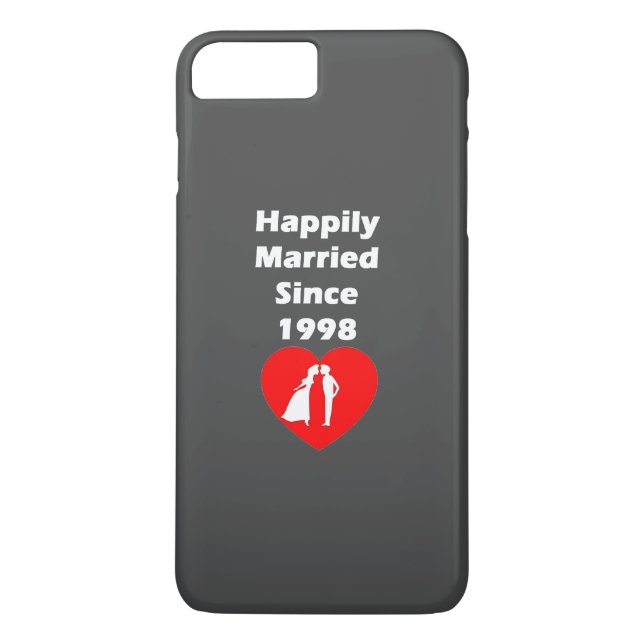 Happily Married Since 1998 Case-Mate iPhone Case (Back)