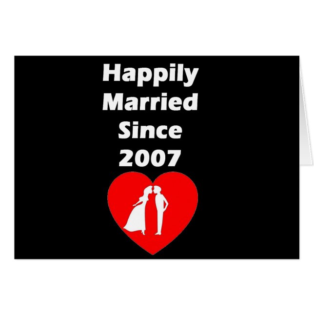 Happily Married Since 2007 (Front Horizontal)