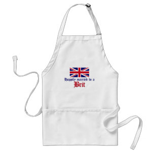 Happily Married To A Brit Standard Apron