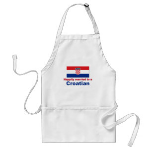 Happily Married To A Croatian Standard Apron