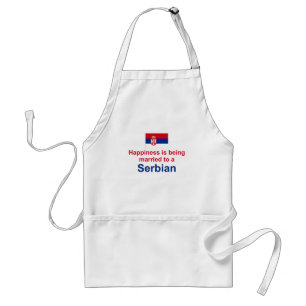 Happily Married To A Serbian Standard Apron