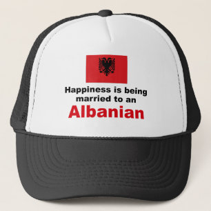Happily Married To Albanian Trucker Hat