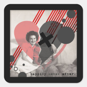 happily never after square sticker