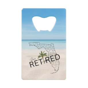 Happily Retired Florida Tropical Beach & Palm Tree