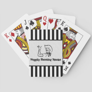 Happily Shooting Blanks Playing Cards