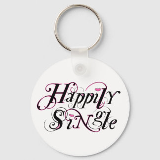 Happily Single Key Ring