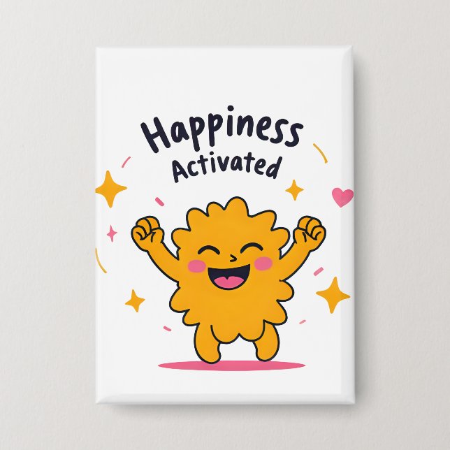 Happiness Activated – Cute Doodle Joy Character (Front)