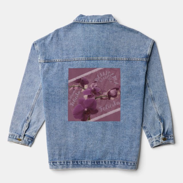 Happiness and Beauty denim jacket  (Back)