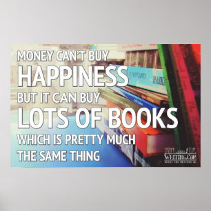 Happiness and Books Poster