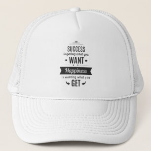 Happiness and Success Trucker Hat