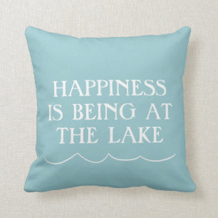Happiness at the Lake Cushion