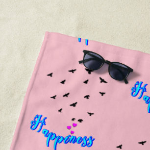 Happiness Beach Towel