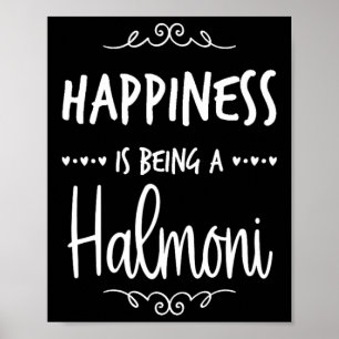 Happiness Being A Halmoni Korea Korean Grandma Poster