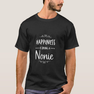 Happiness Being A Nonie Italy Italian Grandma T-Shirt