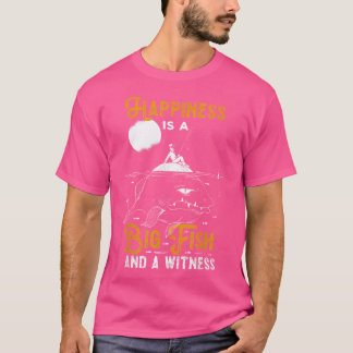 Happiness Big Fish Witness Fish Boat Angler Sea Fi T-Shirt