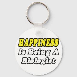 Happiness...Biologist Key Ring