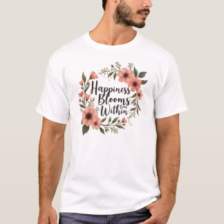 Happiness Blooms from Within – Cultivate Inner Joy T-Shirt