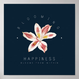 Happiness Blooms Poster