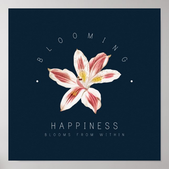 Happiness Blooms Poster (Front)