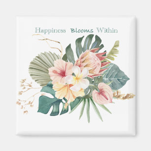 Happiness Blooms Within Magnet Classic