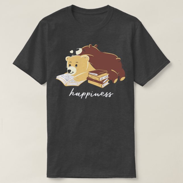 Happiness Brown Bear T-Shirt (Design Front)