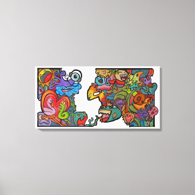 Happiness By Squid Fear City (2.5) Canvas Print (Front)