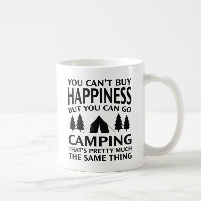 Happiness Camping Coffee Mug (Right)