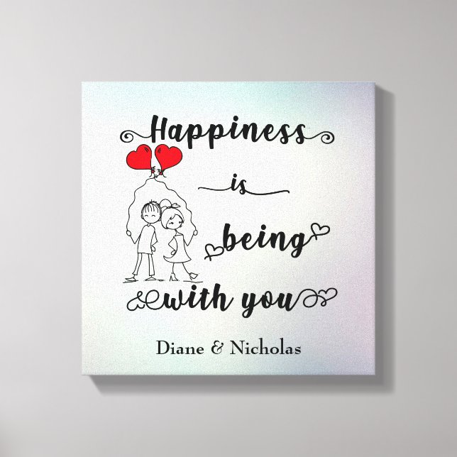 Happiness Canvas Print (Front)
