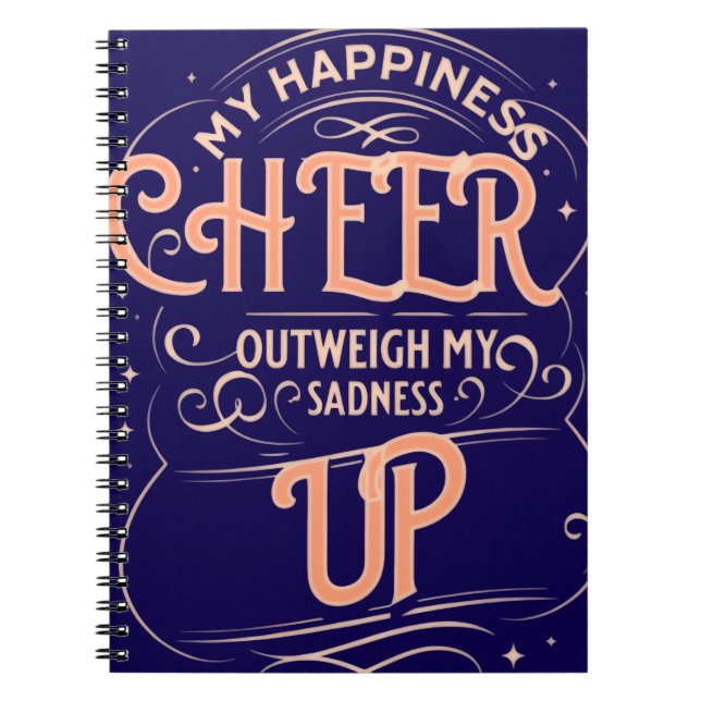  HAPPINESS CHEER UP  SPIRAL NOTEBOOK  (Front)