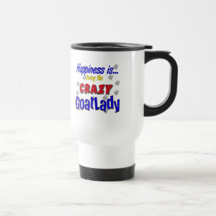 Happiness Crazy Goatlady Mugs