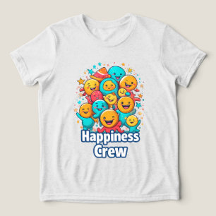 Happiness Crew – Cute Smiley Squad Youth T-Shirt Tri-Blend Shirt