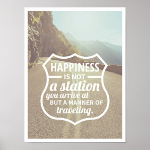 Happiness Encouragement Success Life Tips QuoteArt Poster